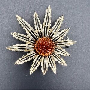 Vintage Sarah Coventry Garden Party SunFlower Brooch